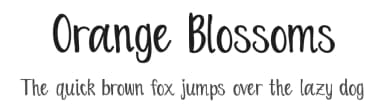Orange Blossoms by Dez C — Script Handwritten Font — thumbnail 1