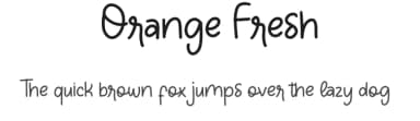 Orange Fresh by Denny Subagja — Script Handwritten Font — thumbnail 1