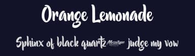 Orange Lemonade by Mozatype — Script Handwritten Font — thumbnail 2