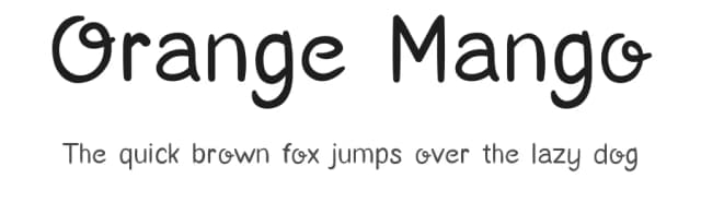 Orange Mango by Rangga Putra Budi Pratama — Script Handwritten Font