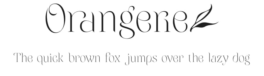 Orangerie by Måns Grebäck — Sans Serif Font