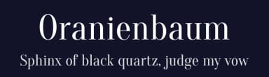 Oranienbaum by Jovanny Lemonad — Serif Font — thumbnail 2