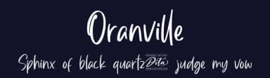 Oranville by Ditatype — Script Handwritten Font — thumbnail 2