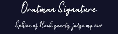 Oratman Signature by wepfont.com — Script Handwritten Font — thumbnail 2