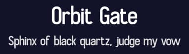 Orbit Gate by Pentagonistudio — Sans Serif Font — thumbnail 2