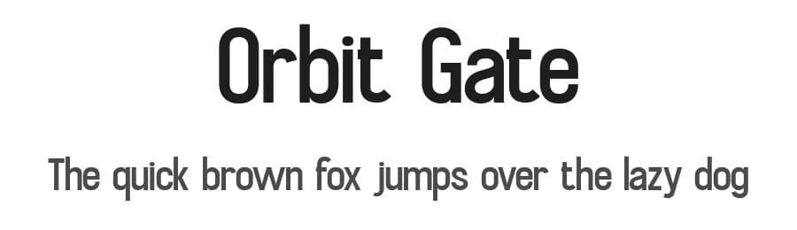 Orbit Gate by Pentagonistudio — Sans Serif Font