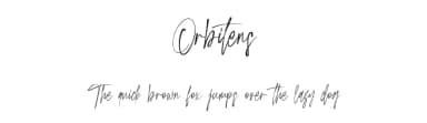 Orbitens by Maulana Creative — Script Handwritten Font — thumbnail 1