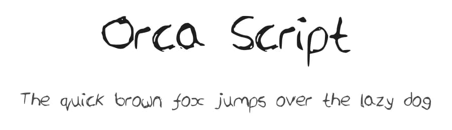 Orca Script by Oscar Maynard — Script Handwritten Font