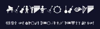 Orchestra Icons by Woodcutter — Dingbats Font — thumbnail 2