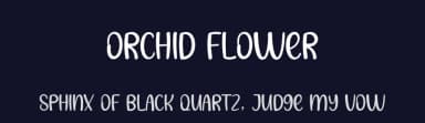 Orchid Flower by Scratchones — Script Handwritten Font — thumbnail 2
