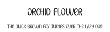 Orchid Flower by Scratchones — Script Handwritten Font — thumbnail 1