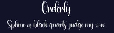 Orderly by Andi Moz — Script Handwritten Font — thumbnail 2