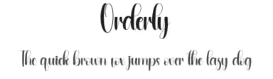 Orderly by Andi Moz — Script Handwritten Font — thumbnail 1