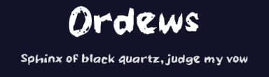 Ordews by wepfont.com — Script Handwritten Font — thumbnail 2