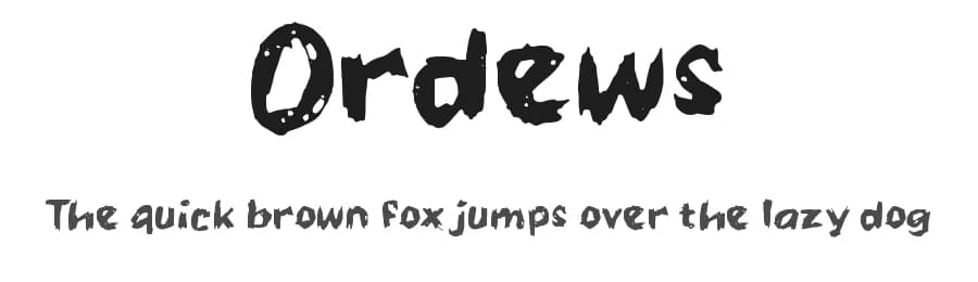 Ordews by wepfont.com — Script Handwritten Font