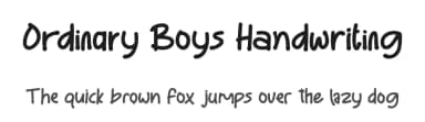 Ordinary Boys Handwriting by PutraCetol Studio — Script Handwritten Font — thumbnail 1