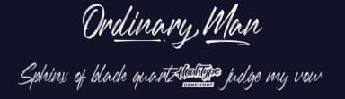 Ordinary Man by Noah Type — Script Handwritten Font — thumbnail 2