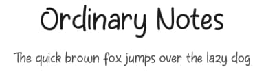 Ordinary Notes by Letternun — Script Handwritten Font — thumbnail 1