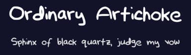 Ordinary Artichoke by Joette — Script Handwritten Font — thumbnail 2