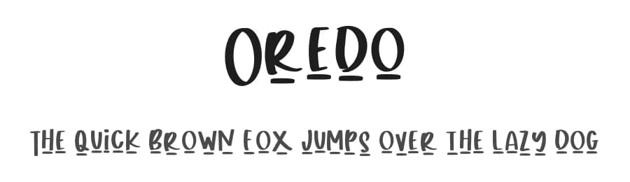 Oredo by Asnufy Studio — Script Handwritten Font