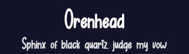 Orenhead by Skiiller Studio — Script Handwritten Font — thumbnail 2