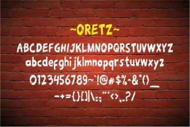 Oretz Font by Niznaz Graphic Studio — Script Handwritten Font — thumbnail 5