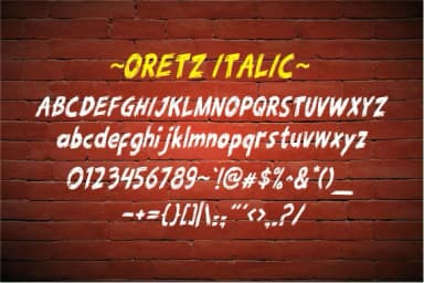 Oretz Font by Niznaz Graphic Studio — Script Handwritten Font — thumbnail 6