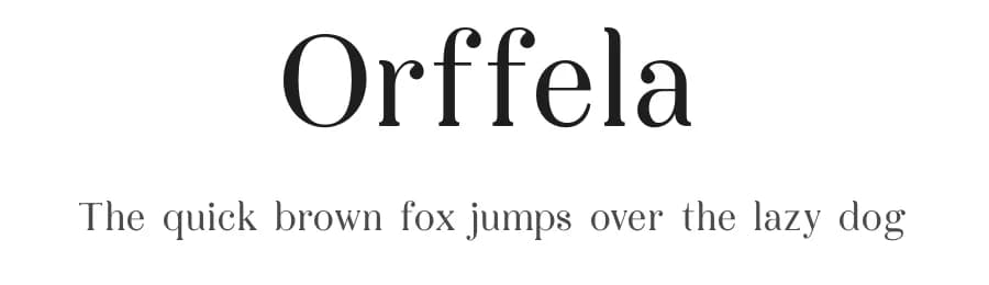 Orffela by Lerima — Serif Font