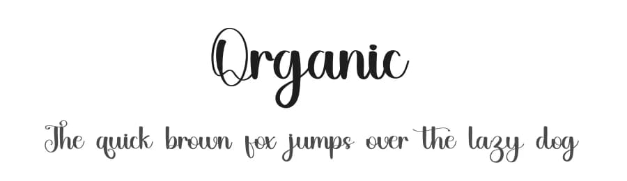 Organic by FreshtypeINK — Script Handwritten Font