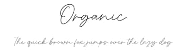 Organic by Graphix Line Studio — Script Handwritten Font — thumbnail 1