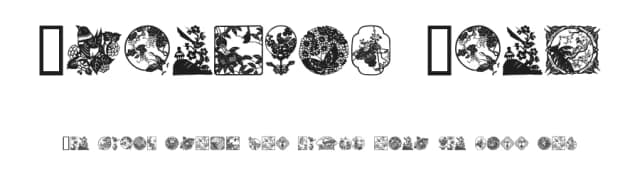 Oriental View by House of Lime — Dingbats Font