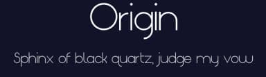 Origin by TitanVex — Sans Serif Font — thumbnail 2