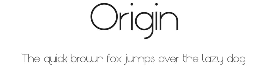 Origin by TitanVex — Sans Serif Font