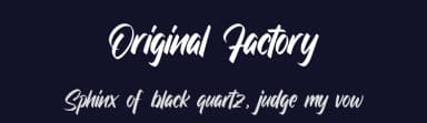 Original Factory by Octotype  | Thomas Boucherie — Script Handwritten Font — thumbnail 2