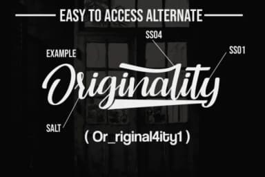 Originality Script Font by Fallengraphic — Script Handwritten Font — thumbnail 2