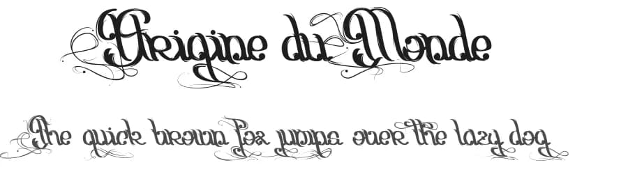 Origine du Monde by Qkila — Script Handwritten Font