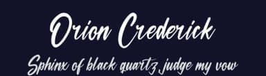 Orion Crederick by Integritype Studio — Script Handwritten Font — thumbnail 2