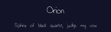 Orion by Arianna Godinez — Script Handwritten Font — thumbnail 2