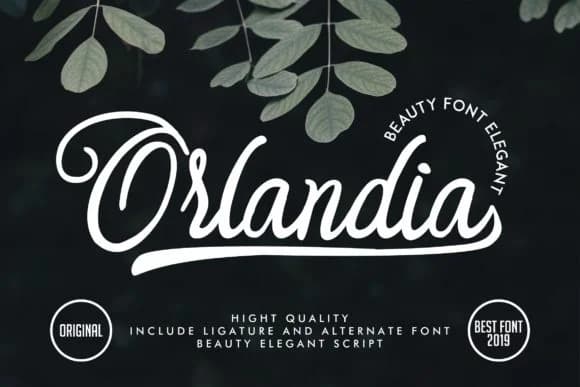 Orlandia Font by Vunira — Script Handwritten Font