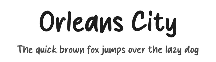 Orleans City by MJType — Script Handwritten Font