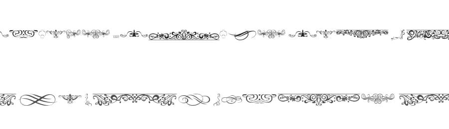 Ornaments Labels and Frames by zanatlija — Dingbats Font