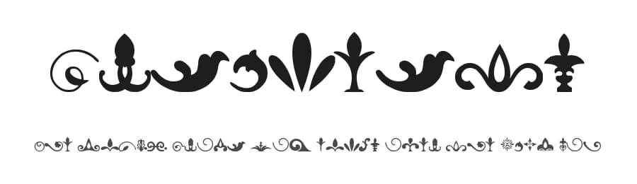 Ornaments by zanatlija — Dingbats Font