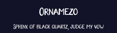 Ornamezo by erik5541 — Script Handwritten Font — thumbnail 2