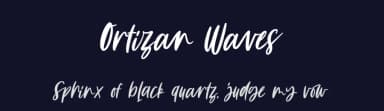Ortizan Waves by Four Lines — Script Handwritten Font — thumbnail 2