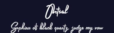 Ortsal by liart type — Script Handwritten Font — thumbnail 2