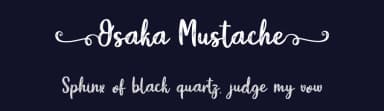 Osaka Mustache by Typhoon Type - Suthi Srisopha — Script Handwritten Font — thumbnail 2