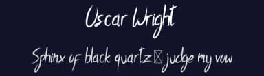 Oscar Wright by Edric Studio — Script Handwritten Font — thumbnail 2