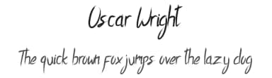 Oscar Wright by Edric Studio — Script Handwritten Font — thumbnail 1