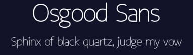 Osgood Sans by Quzma Supply Co. | quzma.co — Sans Serif Font — thumbnail 2
