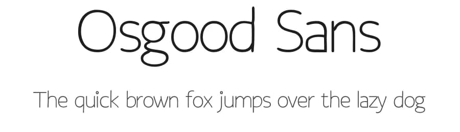 Osgood Sans by Quzma Supply Co. | quzma.co — Sans Serif Font — preview 1